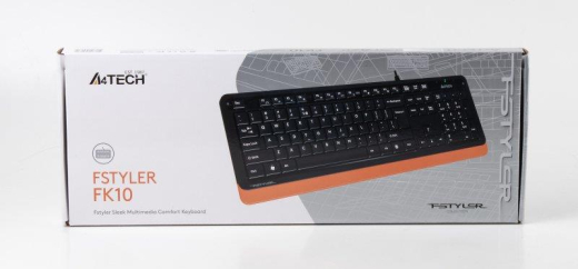 Клавіатура A4Tech FK10 Black/Orange USB - 5
