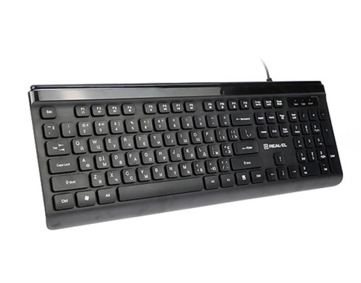 Клавиатура REAL-EL Comfort 7085 Black USB UAH - 1