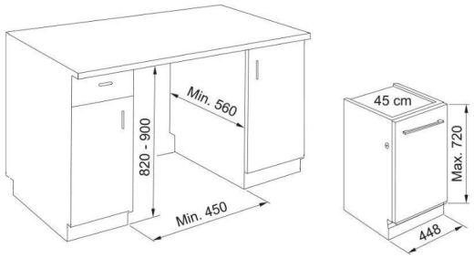 Встраиваемая посудомоечная машина Franke FDW 4510 E8P E (117.0616.305) - 3