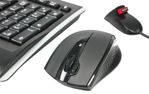 Комплект (клавиатура, мышь) беспроводной A4Tech 9300F Black USB - 2