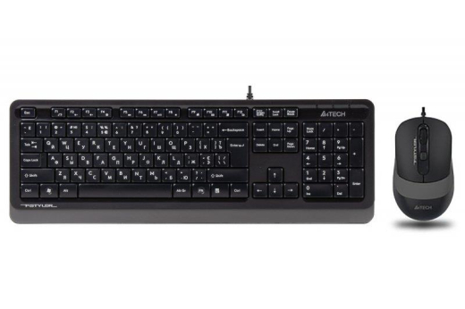 Комплект (клавиатура, мышь) A4Tech F1010 Black/Grey USB - 1