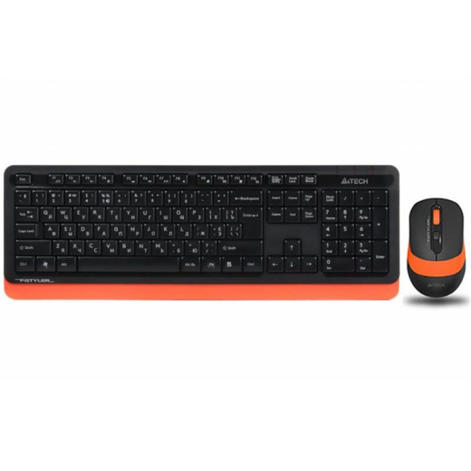 Комплект (клавіатура, миша) бездротовий A4Tech Bloody FG1010 Orange USB - 1
