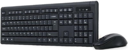 Комплект бездротової (клавіатура, миша) Gembird KBS-WM-03-UA Black USB - 2