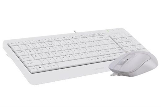 Комплект (клавіатура, миша) A4Tech F1512 White USB - 3