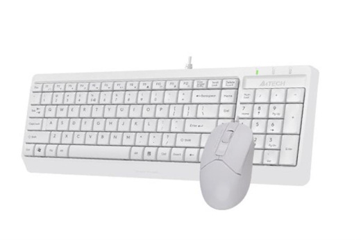 Комплект (клавіатура, миша) A4Tech F1512 White USB - 4