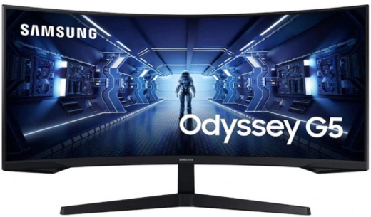 Монітор Samsung 34" Odyssey G5 (LC34G55TWWIXCI) VA Black Curved 165Hz - 1