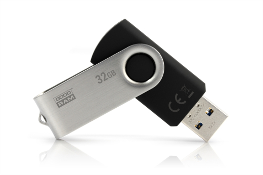 Флеш-накопитель USB3.0 32GB GOODRAM UTS3 (Twister) Black (UTS3-0320K0R11) - 1