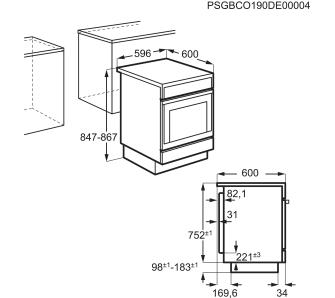 Кухонная плита AEG CIB6442ABM - 6