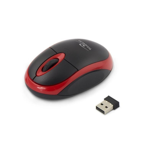 Миша бездротова Esperanza Titanum TM116R Black-Red USB - 1