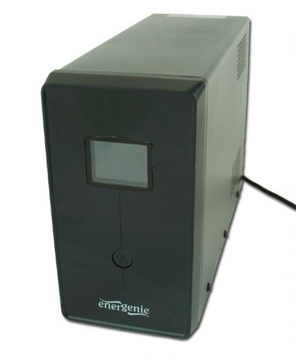 ИБП EnerGenie EG-UPS-033 1200VA, Line Int., AVR, 3xIEC+2xSchuko, USB, LCD, RJ11, металл - 1
