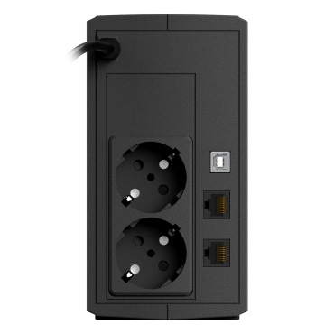 ИБП NJOY Keen 600 (UPLI-LI060KU-CG01B) Lin.int., AVR, 2 x евро, USB, пластик - 2