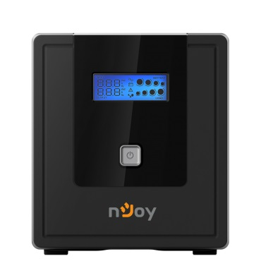 ИБП NJOY Cadu 1000 (UPCMTLS610HCAAZ01B), Lin.int., AVR, 4 x Schuko, USB, LCD, пластик - 1