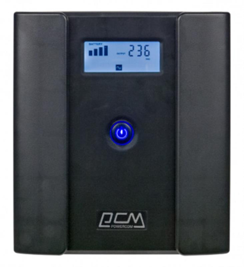 ДБЖ Powercom RPT-1500AP, 4 x євро, USB, LCD (00210225) - 2
