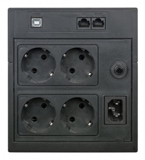 ДБЖ Powercom RPT-1500AP, 4 x євро, USB, LCD (00210225) - 3