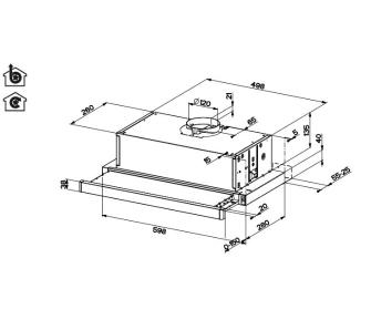 Витяжка телескопічна Beko HNT61210X - 6