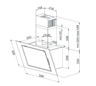 Витяжка Beko HCA62420B - 3