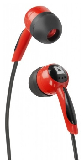 Навушники без мікрофона Defender Basic-604 Black/Red (63605) - 1