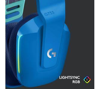 Компьютерная гарнитура Logitech Lightspeed Wireless RGB Gaming Headset G733 Blue (981-000943) - 5