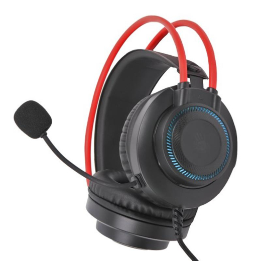 Навушники з мікрофоном Bloody G200 Black/Red - 1