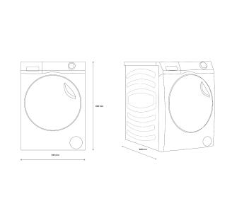 Пральна-сушильна машина автоматична Haier HWD120-B14979 - 8