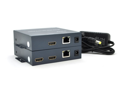 Адаптер Voltronic (YT-SCPE HDM-200m1080Р/16770) HDMI-RJ-45/DC-jack Black - 1