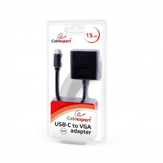 Адаптер Cablexpert USB-C - VGA Black (AB-CM-VGAF-01) - 2