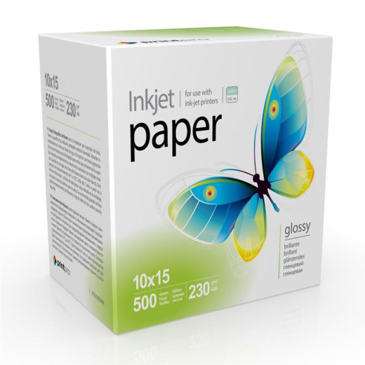 Фотопапір PrintPro глянцевий 230г/м2 10x15см 500л (PGE2305004R) - 1