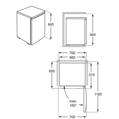 Холодильник із морозильною камерою Electrolux LXB1SE11W0 - 5