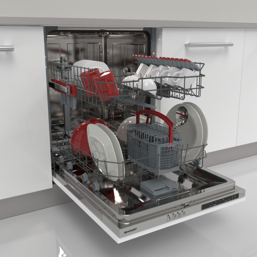 Встраиваемая посудомоечная машина Sharp QW-NI13I49EX-DE - 4