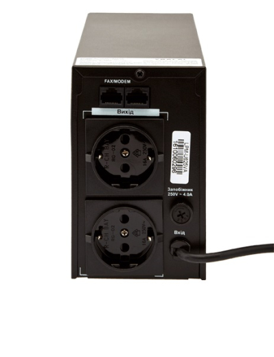 ДБЖ LogicPower LPM-625VA, Lin.int., AVR, 2 x євро, метал (4976) - 2