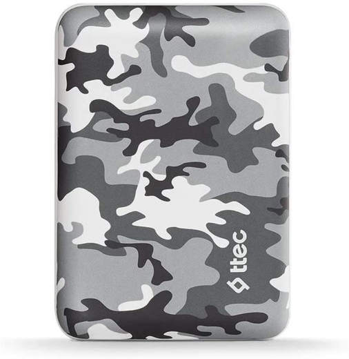 Универсальная мобильная батарея Ttec 10000mAh ReCharger White Camouflage (2BB156BK) - 3