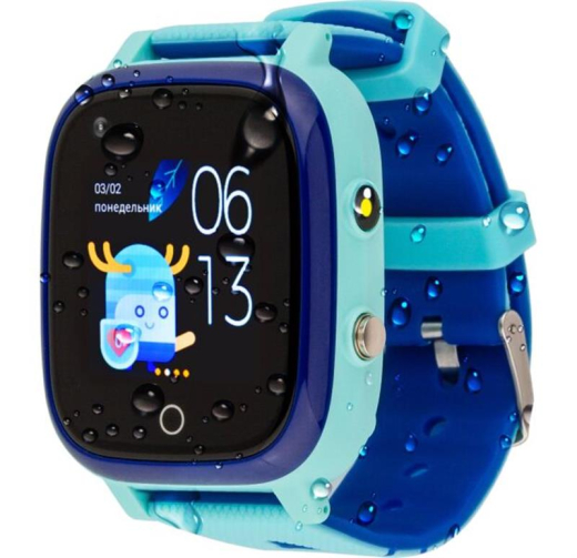 Детские умные часы AmiGo GO005 4G WIFI Thermometer Blue - 1