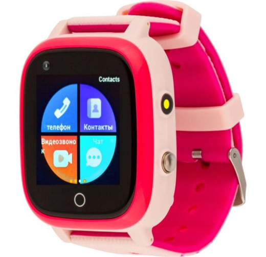 Детские умные часы AmiGo GO005 4G WIFI Thermometer Pink - 1