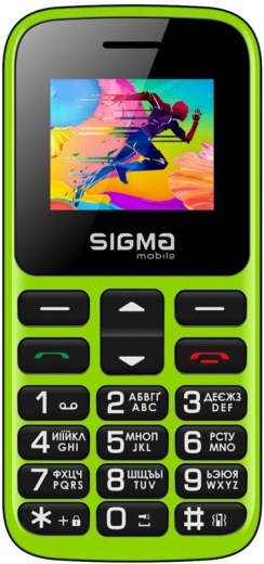 Мобільний телефон Sigma mobile Comfort 50 HIT Black-Green - 1