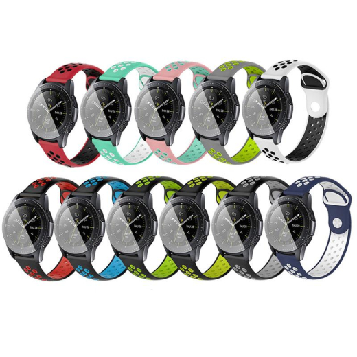 Ремешок BeCover Nike Style для Amazfit Stratos 1/2/2S/3/GTR 2/GTR 47mm/GTR Lite 47mm/Nexo/Pace Red-Black (705817) - 4