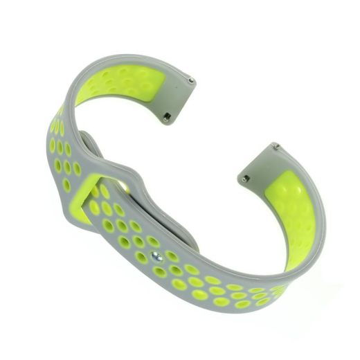 Ремешок BeCover Nike Style для Xiaomi Amazfit Bip/Bip Lite/Bip S Lite/GTR 42mm/GTS/TicWatch S2/TicWatch E Grey-Green (705708) - 1