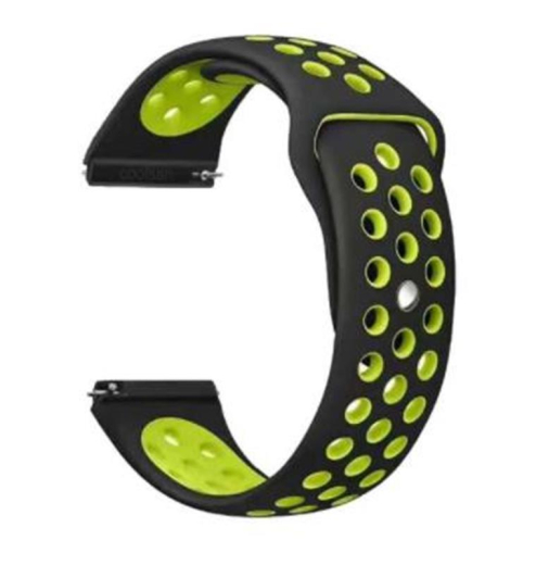Ремешок BeCover Nike Style для Xiaomi Amazfit Bip/Bip Lite/Bip S Lite/GTR 42mm/GTS/TicWatch S2/TicWatch E Black-Yellow (705706) - 1