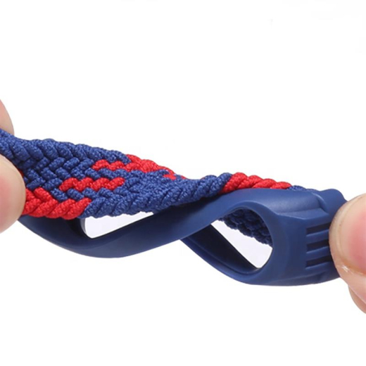 Ремінець BeCover Elastic Nylon Style для Xiaomi Mi Smart Band 5/Mi Smart Band 6 (Size L) Red (706166) - 4