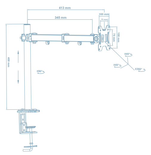 Настольное крепление Walfix DM-300B - 2