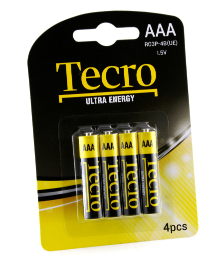 Батарейки Tecro Ultra Energy AAA/LR03 BL 4 шт. - 1