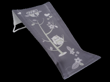 Лежак для купания Tega с рисунком "Сова" Цвет: Серый - 1
