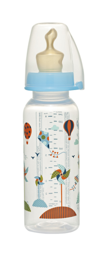 Пляшка Nip 250 мл, (хлопчик)+соска ортодонтична, антиколікова, латекс (від 6 м.) М (середній потік) - 1