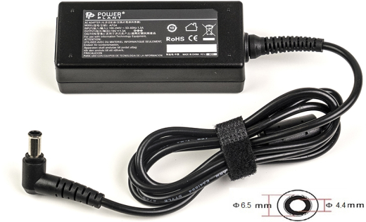 Блок питания PowerPlant для ноутбука LG 220V, 19V 25W 1.3A, 6.5х4.4мм, with pin (LG25F6544) - 1