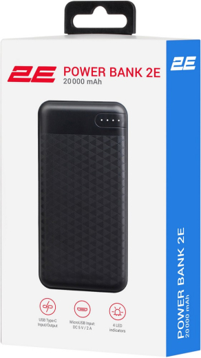 Повербанк 2Е 20000mAh 18W PD QC 3.0 Black (2E-PB2004PD-Black) - 6