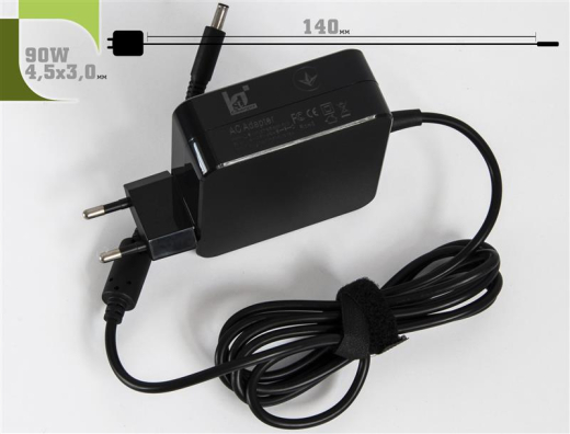 Блок питания 1StCharger для ноутбука Dell 19.5V 90W 4.62A 4.5х3.0мм Wall Mount (WM1ST19.5V90W4530D) - 2