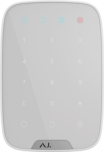 Бездротова сенсорна клавіатура Ajax KeyPad White (8706.12.WH1) - 1