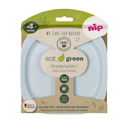 Мисочка для годування Nip "Зелена серія" (1 шт) - 1