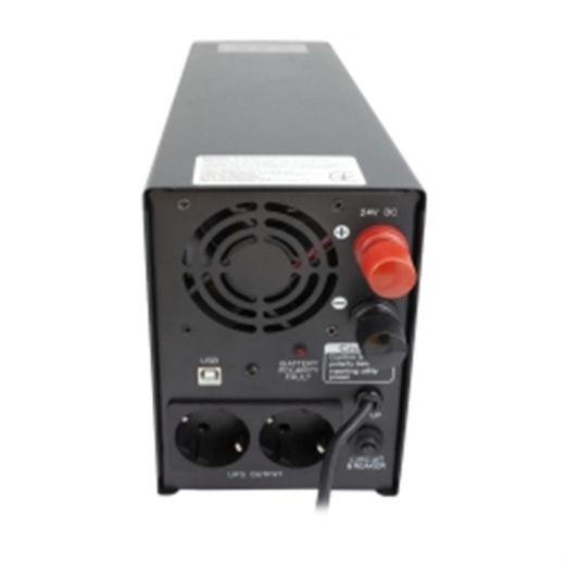 ДБЖ Powercom INF-1500, Lin.int., AVR, 2 х євро, USB, метал (00210203) - 4