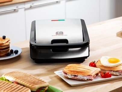 Мультимейкер (бутербродница-вафельница-гриль-кексница) Tefal SW854D - 4