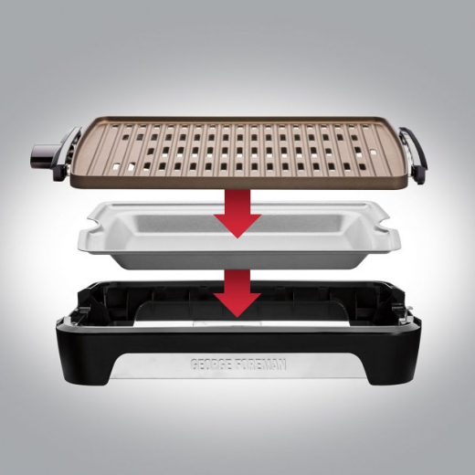 Russell Hobbs Гриль George Foreman 25850-56 Smokeless BBQ Grill - 17